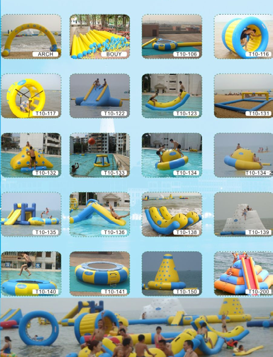 Water inflatable entertainment products: fun is under control!