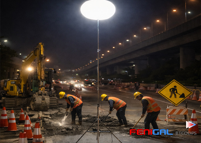 800W LED Safety & Rescue Balloon Light-High Lumen, for Emergency & Construction