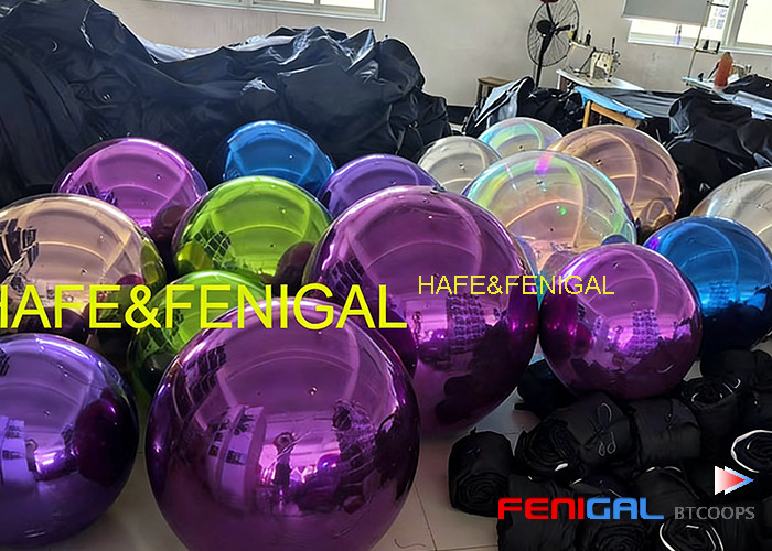 Multi-Color PVC Mirror Balloons,Silver, Gold, Rose Gold & Iridescent Options